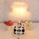 Valentine'S Day Black And White, Plaid Package Of Contemporary And Contracted Creative Resin Desk Lamp Led Light